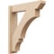 Ekena Millwork 5 1/2-in W x 22-in D x 26-in H Balboa Slat Rough Cedar Woodgrain TimberThane Outlooker, Primed Tan OUTUR055X22X26BOA24RCPR - alternate 1